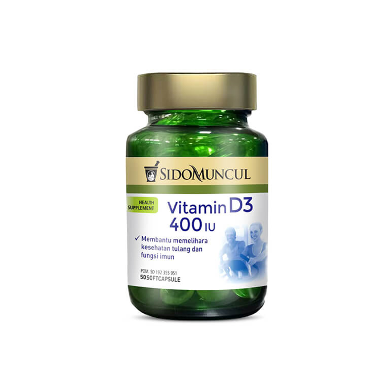 Sido Muncul Natural D3 400 IU Soft Capsules