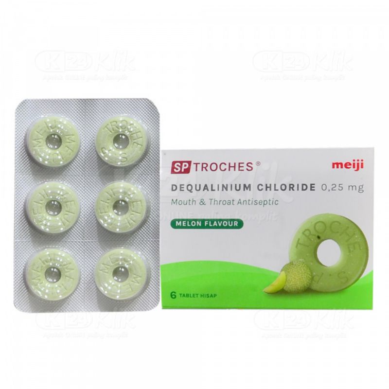 SP Troches Meiji Rasa Melon 6 Tablet