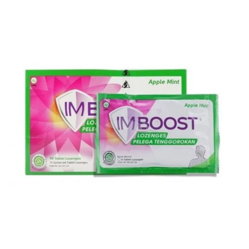 Imboost Lozenges Apple Mint 6 Tablet Hisap
