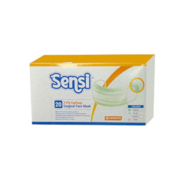 Sensi Masker Earloop 3 Ply 20 Pieces