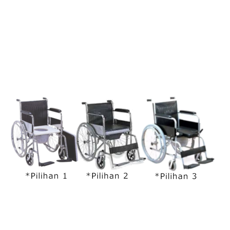 Kursi Roda Buang Air Besar / Commode Chair (Random Brand)